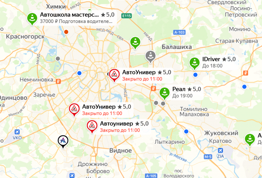 Анализ конкуренции в яндекс картах